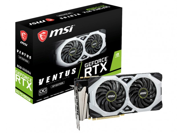 MSI、デュアルファンクーラー搭載の「GeForce RTX 2070 SUPER VENTUS GP OC」