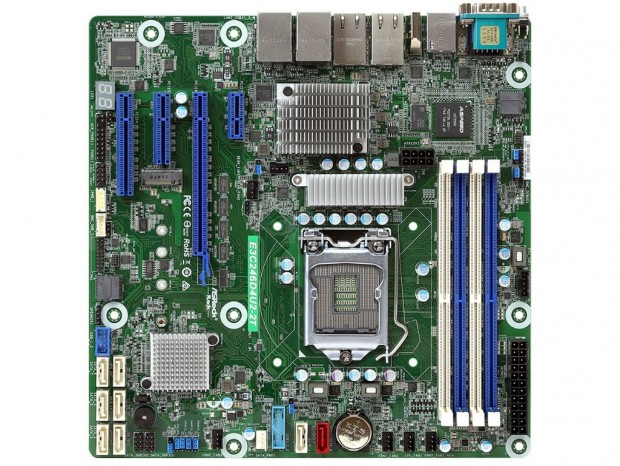 デュアル10G LAN搭載のXeon E-2200向けMicroATX、ASRock Rack「E3C246D4U2-2T」