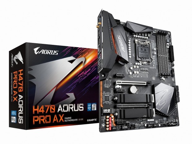 GIGABYTE、ゲーミング機能充実の「H470 AORUS PRO AX」など新チップ搭載マザー6製品