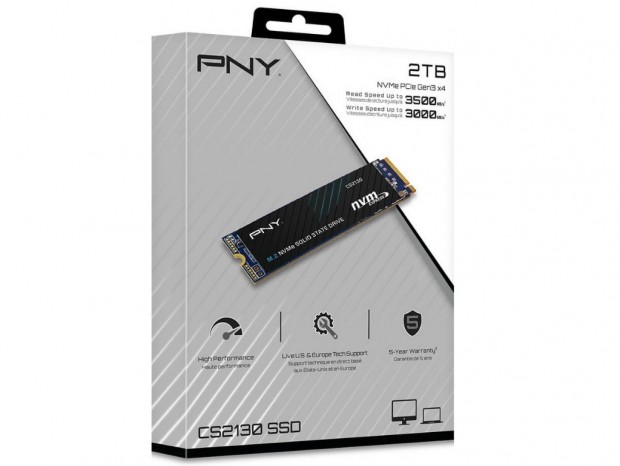 PNY、MTBF200万時間の高耐久NVMe M.2 SSD「CS2130」シリーズ