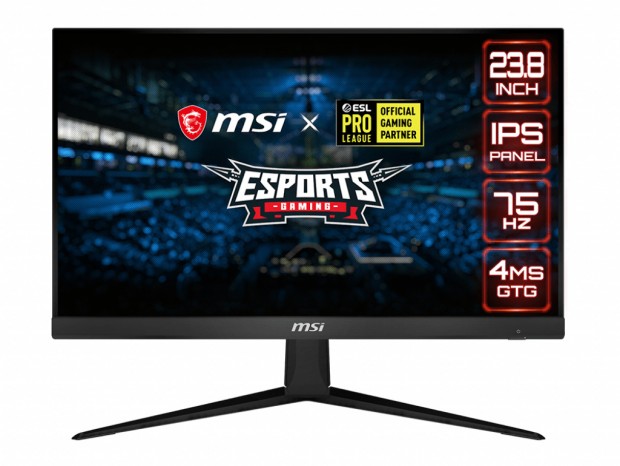 MSI、IPSパネル採用の23.8型フルHDゲーミング液晶「Optix G241V」