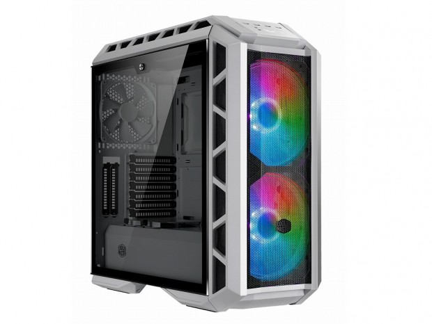 Cooler Master、200mmファンデュアル搭載「MasterCase H500P Mesh White」にARGB版