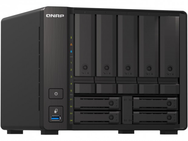 10G LANx1、2.5G LANx2を搭載する高性能9ベイNAS、QNAP「TS-h973AX」