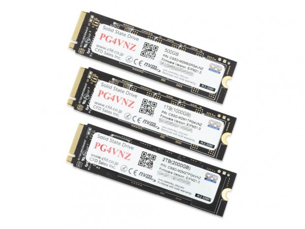 【SSD】容量2TB NVMe PCIe4.0 CSSD-M2M2TPG4VNZ