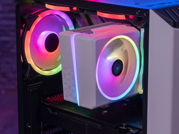 Aerocool、フロント・サイドにARGBを搭載したホワイトサイドフロー「Cylon 4F White」