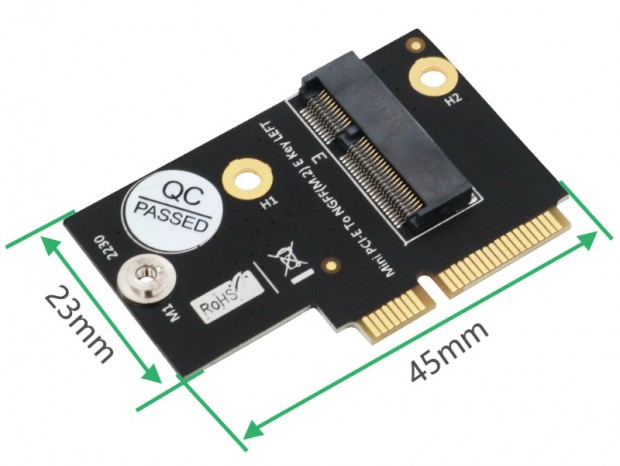 miniPCI-ExpressをM.2 2230に変換するアダプタがSintechから