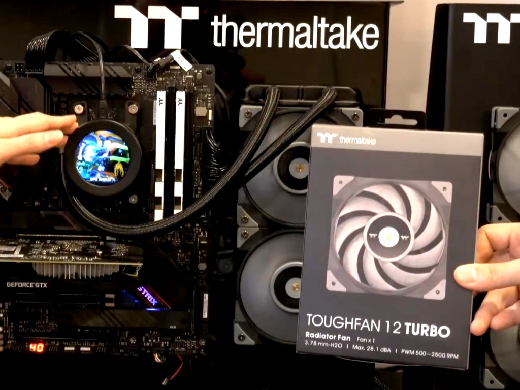 Thermaltake、「TOUGHFAN」採用オールインワン水冷ユニットなど準備中