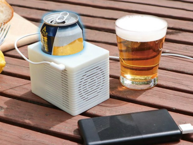 どこでも冷えた飲み物が楽しめる、サンコー「缶をキンキンに保冷『USB CanCooler』」