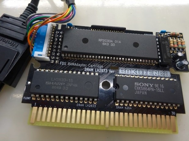 ファミコンディスクシステムのRAMアダプタ（後期型）をカセット化 