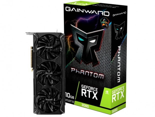 2ボールベアリングの3連ファンクーラーを搭載するGeForce RTX 3080がGAINWARDから