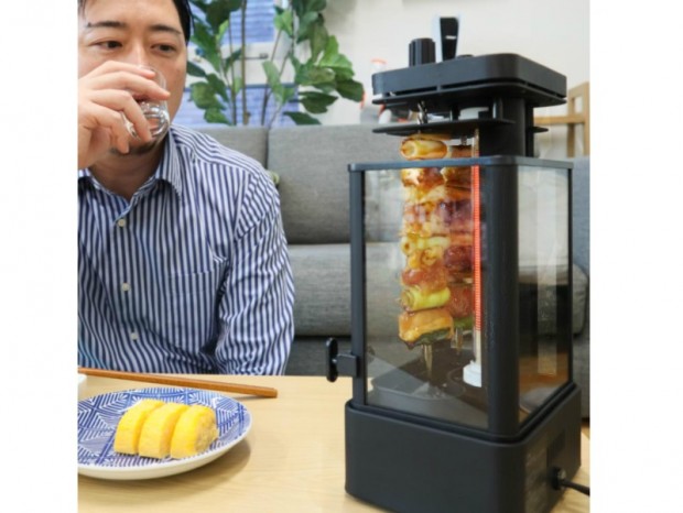 後始末が楽になったサンコーの無煙焼き鳥器「おひとりさま用焼き鳥メーカー」発売