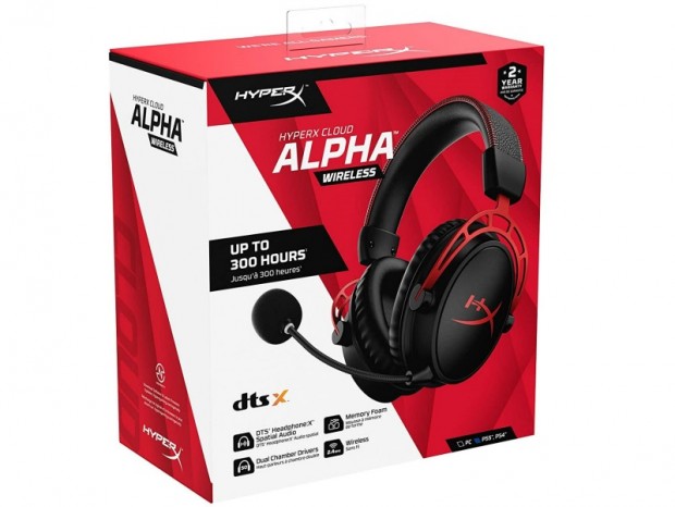 連続300時間動作するワイヤレスゲーミングヘッドセット、HyperX「Cloud Alpha Wireless」