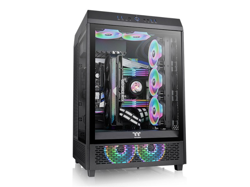 Thermaltake、3面強化ガラスのミドルタワー「The Tower 500