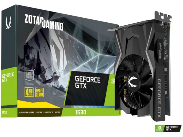 カード長151mmのコンパクトVGA「ZOTAC GAMING GeForce GTX 1630」発売日確定