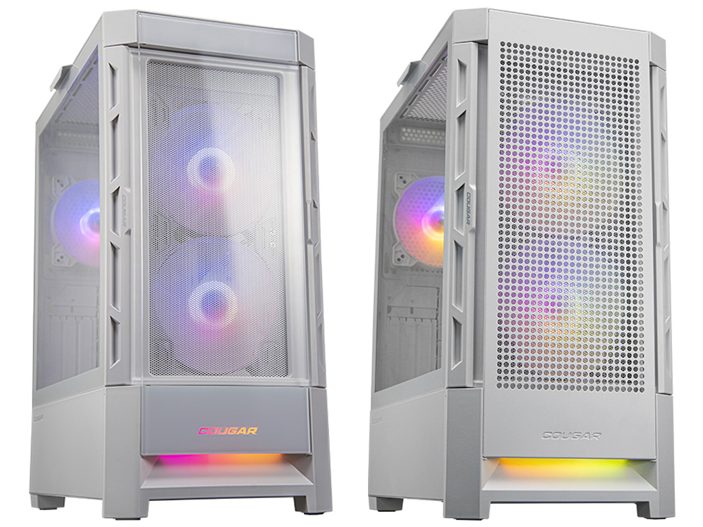 フロントパネルデザインが変更できるミドルタワー「COUGAR DUOFACE RGB