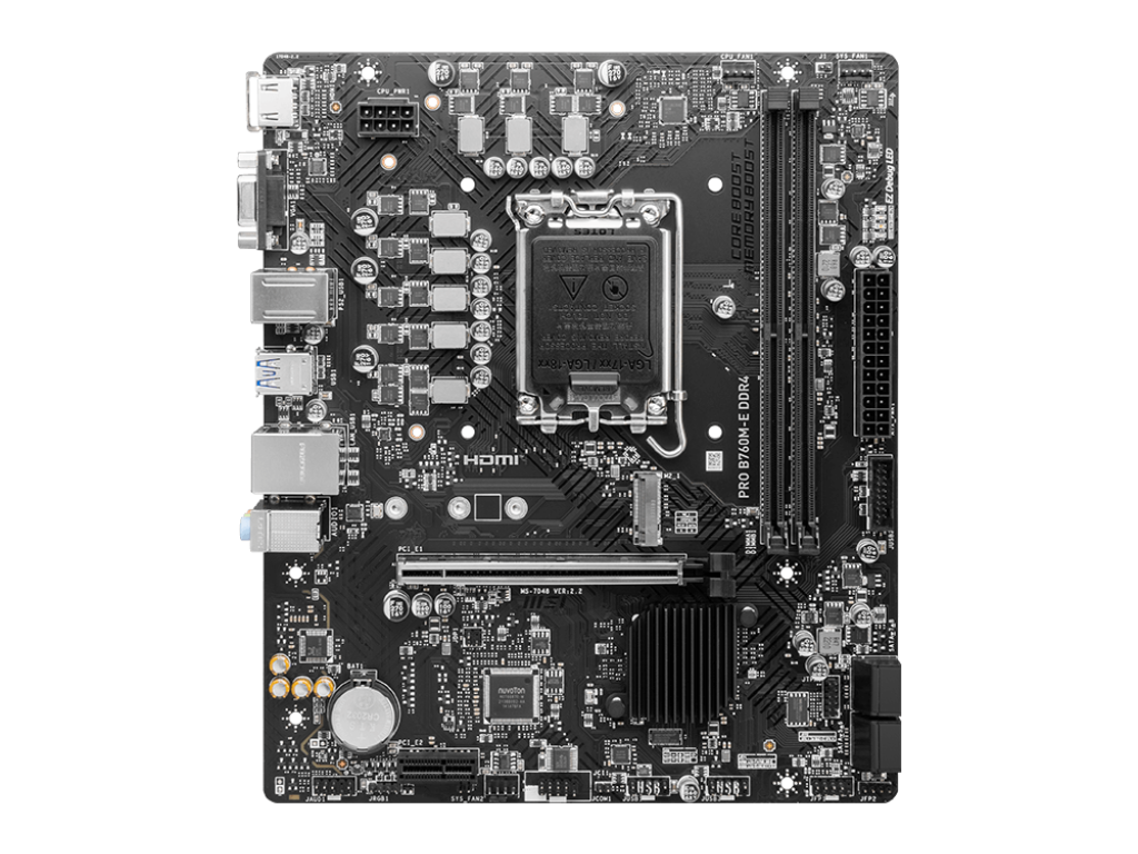 Intel B760採用のエントリーMicroATX、MSI「PRO B760M-E DDR4」税込約