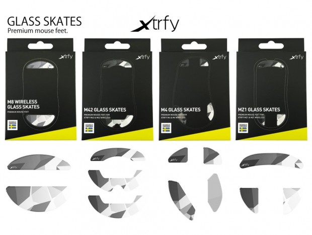 Xtrfyマウスに対応、専用設計の強化ガラスソール「XTRFY GLASS SKATES」全4モデル発売