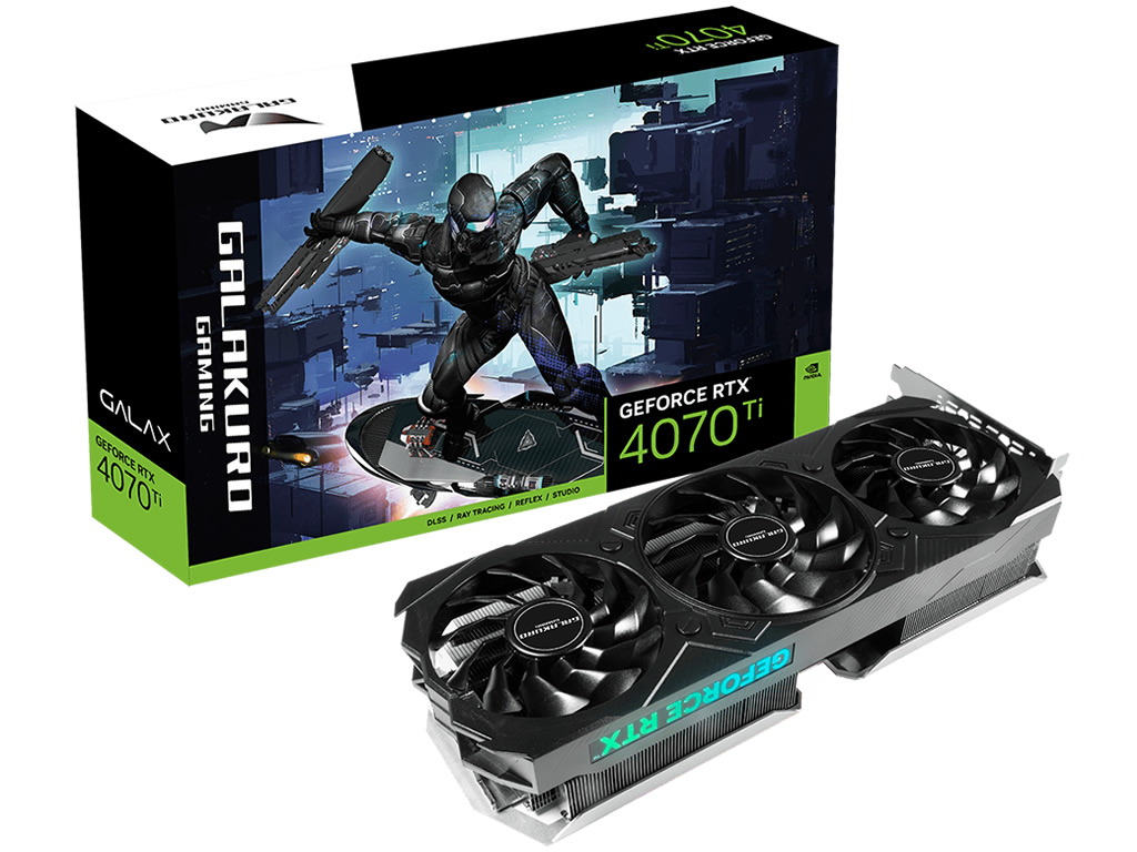 GALAKURO GAMING、GeForce RTX 4070 TiとRTX 3050搭載グラフィック