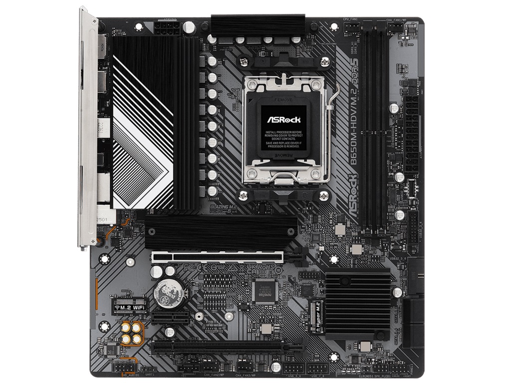 ASRock、最安クラスのAMD B650チップセットマザーボード「B650M-HDV/M