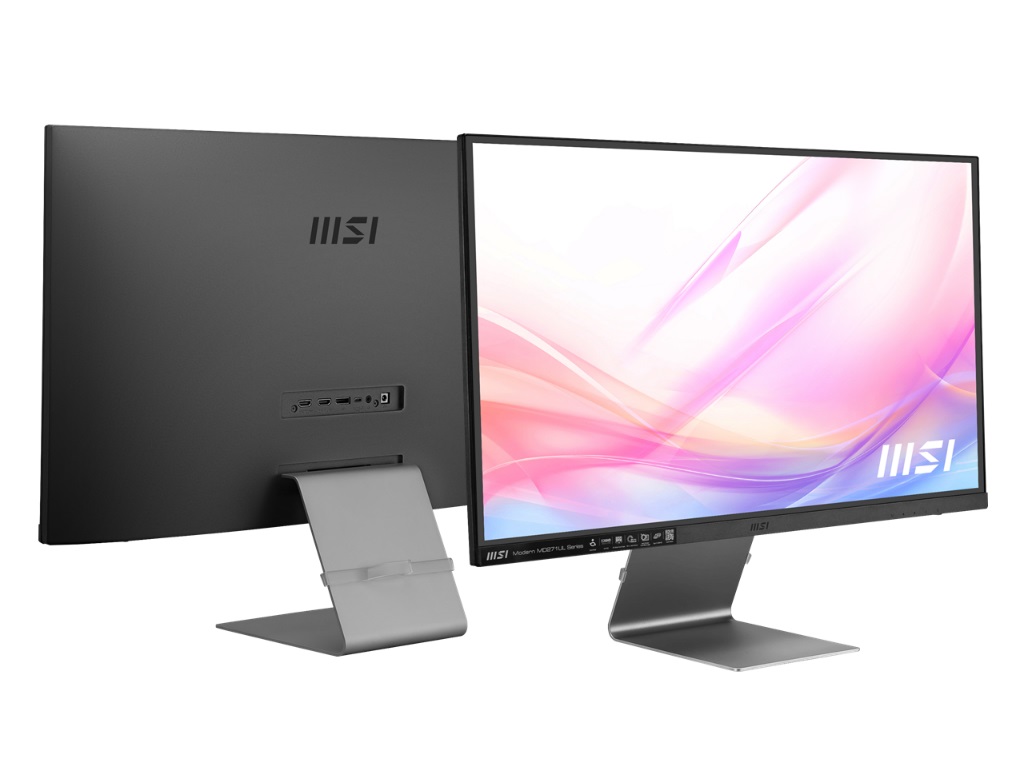 65W給電対応のUSB Type-C搭載27型4K IPS液晶ディスプレイ、MSI「Modern