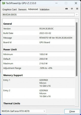 ASUS Dual GeForce RTX 4070 12GB GDDR6X