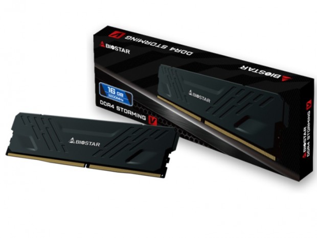 BIOSTAR、オリジナルヒートシンクを搭載するOCメモリ「DDR4 Storming V」