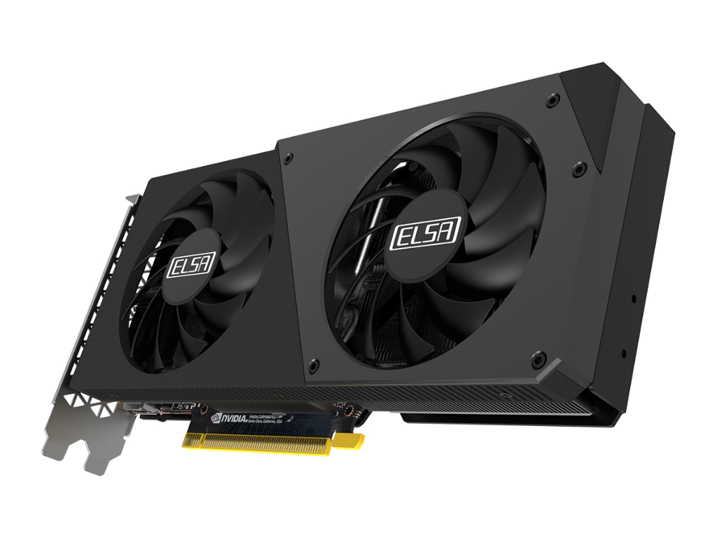 デュアルファンクーラーS.A.C 5採用「ELSA GeForce RTX 4060 Ti 8GB ...