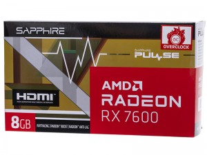 SAPPHIRE PULSE Radeon RX 7600 GAMING 8GB GDDR6