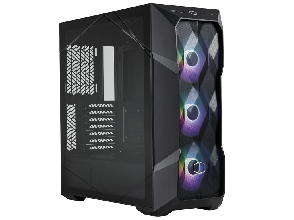 前面ポリゴンデザインのミドルタワーPCケース、Cooler Master「MasterBox TD500 Mesh V2」 - エルミタージュ秋葉原