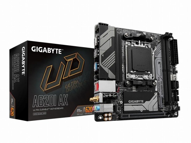 GIGABYTE、廉価チップAMD A620搭載のMini-ITXマザーボード「A620I AX」