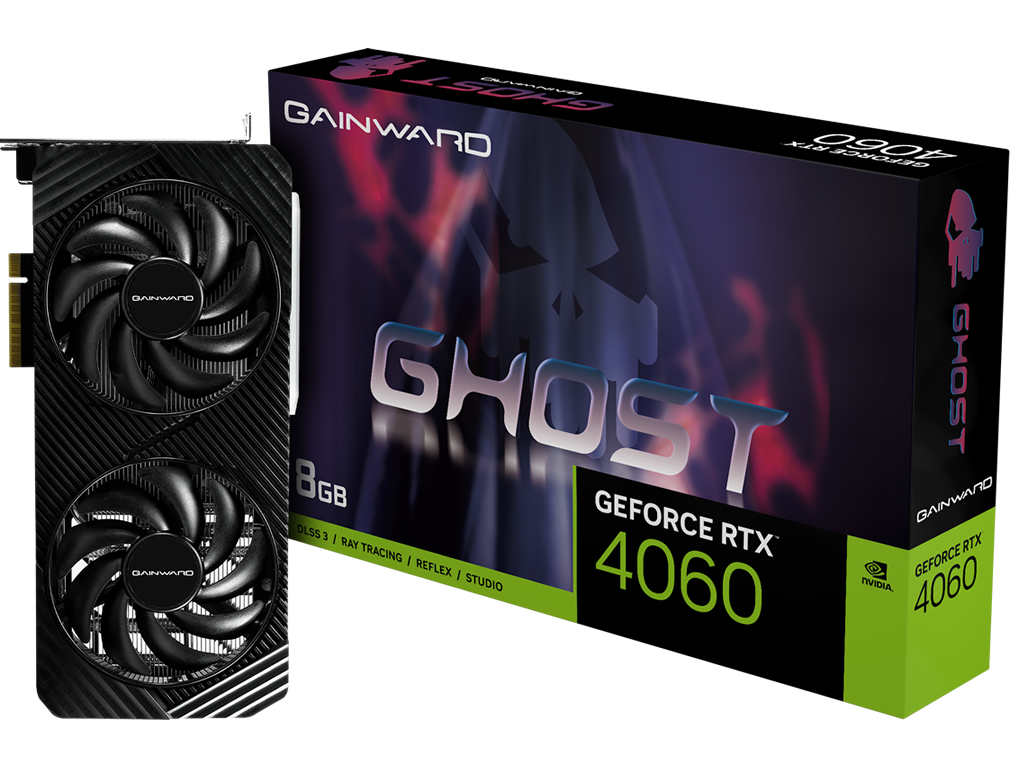 GAINWARD、GeForce RTX 4060搭載グラフィックスカード計2種を 