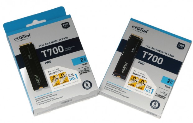 ES品からランダム書込がさらに高速化。Crucial初のPCIe 5.0 SSD「T700