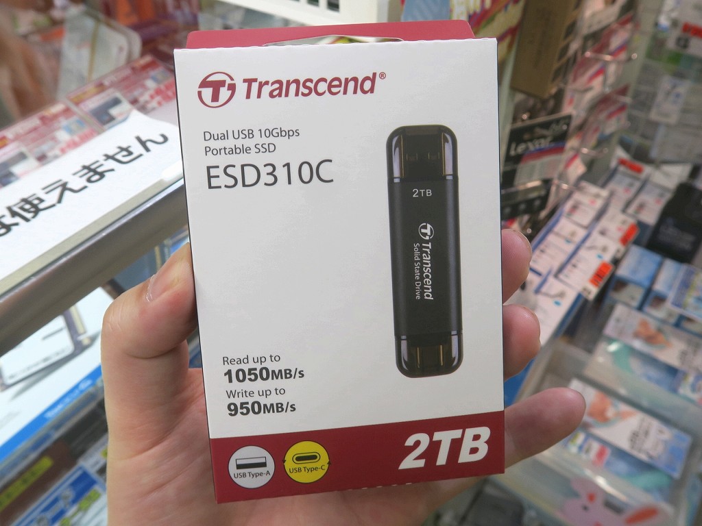  Transcend TS2TESD310C 2TB Portable SSD, ESD310C, USB