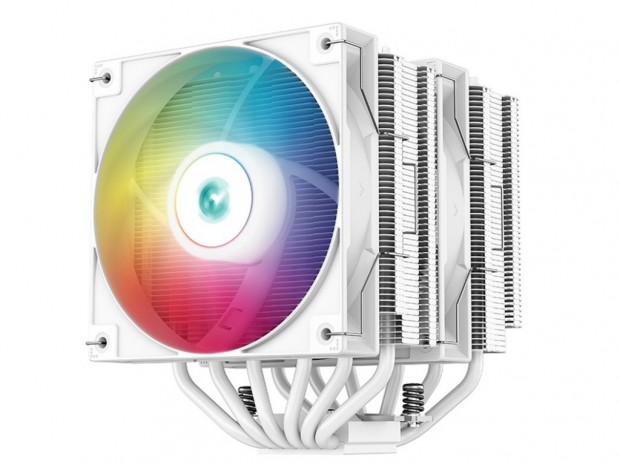 マトリクスフィンデザイン採用CPUクーラー 、Deepcool「AG620/AG400 ARGB」に新色ホワイト追加