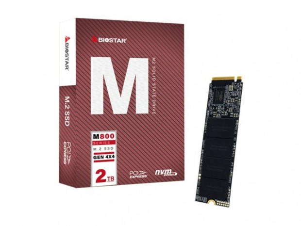 BIOSTAR、最大容量2TBのPCIe4.0 NVMe M.2 SSD「M800」シリーズ