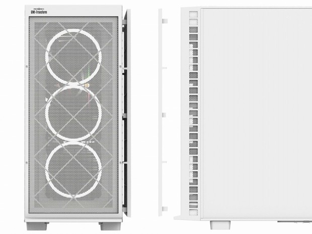 4基の白色LED 120mmファン搭載の白いPCケース「WIZMAX GM1 Transform White」発売