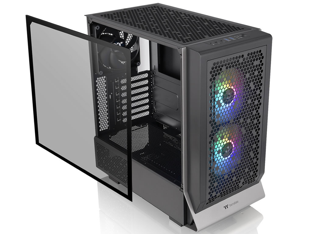 外装パネルの55%以上が通気孔、Thermaltake「Ceres 300 TG ARGB」全3色