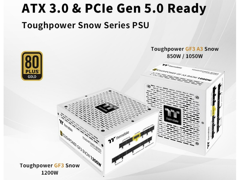 Thermaltake、ATX 3.0/PCIe 5.0対応電源ユニット「Toughpower ...