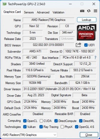 Radeon RX 7800 XT