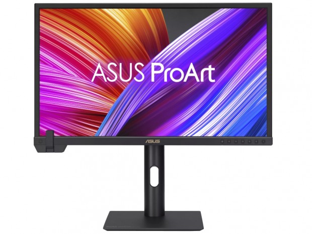 フリップ式比色計によるセルフ校正対応の23.6型4K液晶、ASUS「ProArt Display PA24US」