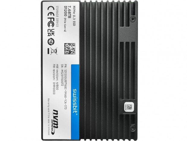 1.5DWPDのeTLC採用データセンター向けU.3 SSD、Swissbit「D1200」