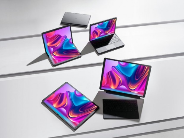 LG、全面が有機ELディスプレイのフォルダブルノートPC「LG gram Fold」発表