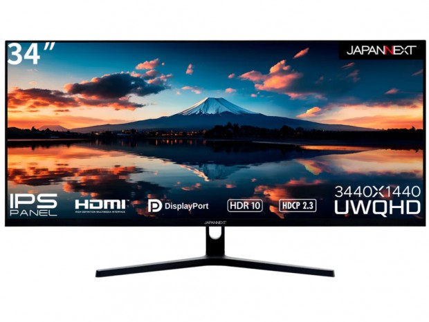 JAPANNEXT、IPSパネル採用の34型UWQHDウルトラワイド液晶「JN-IPS3401UWQHDR」など計3機種