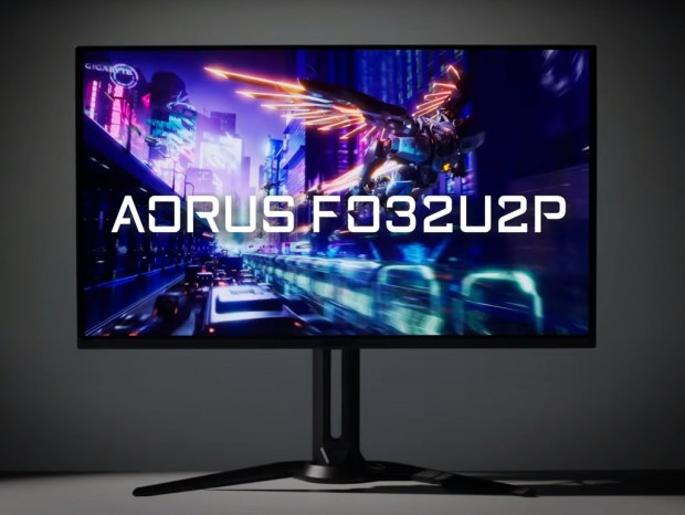 GIGABYTE、世界初80Gbps帯域幅の32型4K有機ELディスプレイ「AORUS FO32U2P」