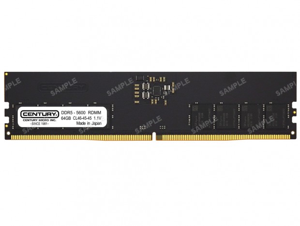 センチュリーマイクロ、最高5,600MT/sのDDR5 Registered DIMM発売
