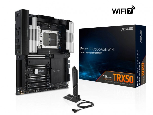 36フェーズ電源搭載のワークステーション向けTRX50マザーボード、ASUS「Pro WS TRX50-SAGE WIFI」発売