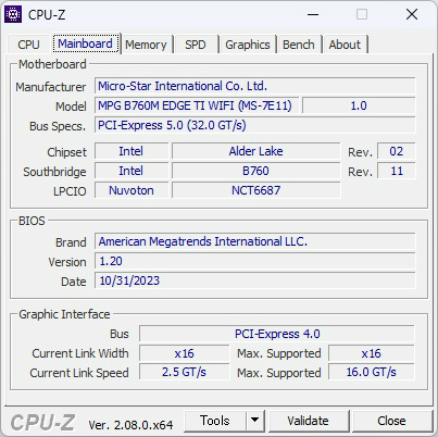 MPG B760M EDGE TI WIFI