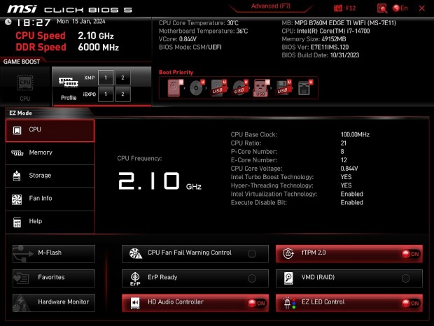 MPG B760M EDGE TI WIFI