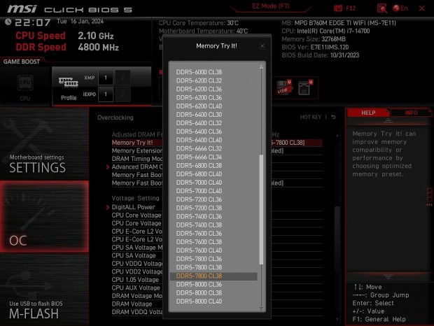 MPG B760M EDGE TI WIFI