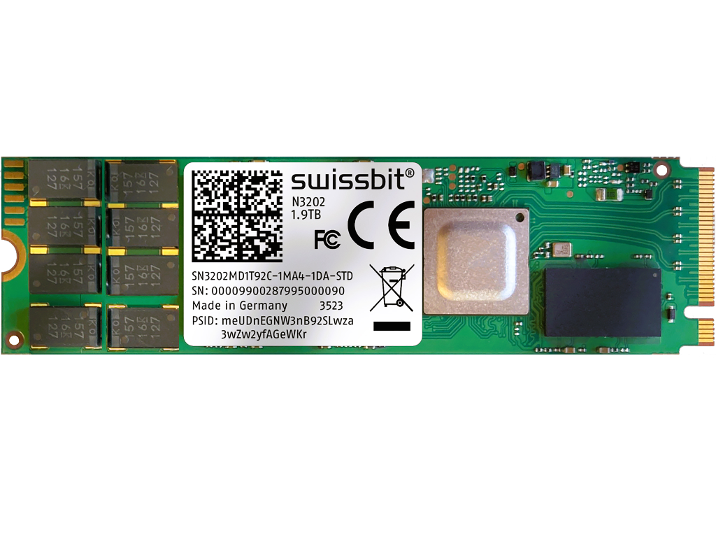 電源損失保護Powersafe搭載のPCIe 4.0 M.2 SSD、Swissbit「N3202 